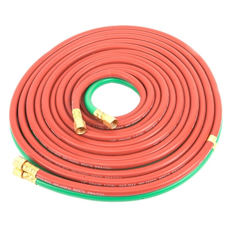 Forney T-Grade Oxy-Acetylene Hose, 1/4" X 15' 86164